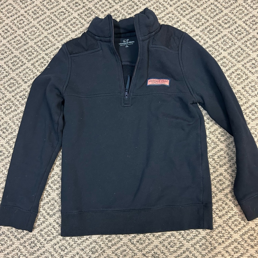 Navy Vineyard Vines Quarter Zip Small